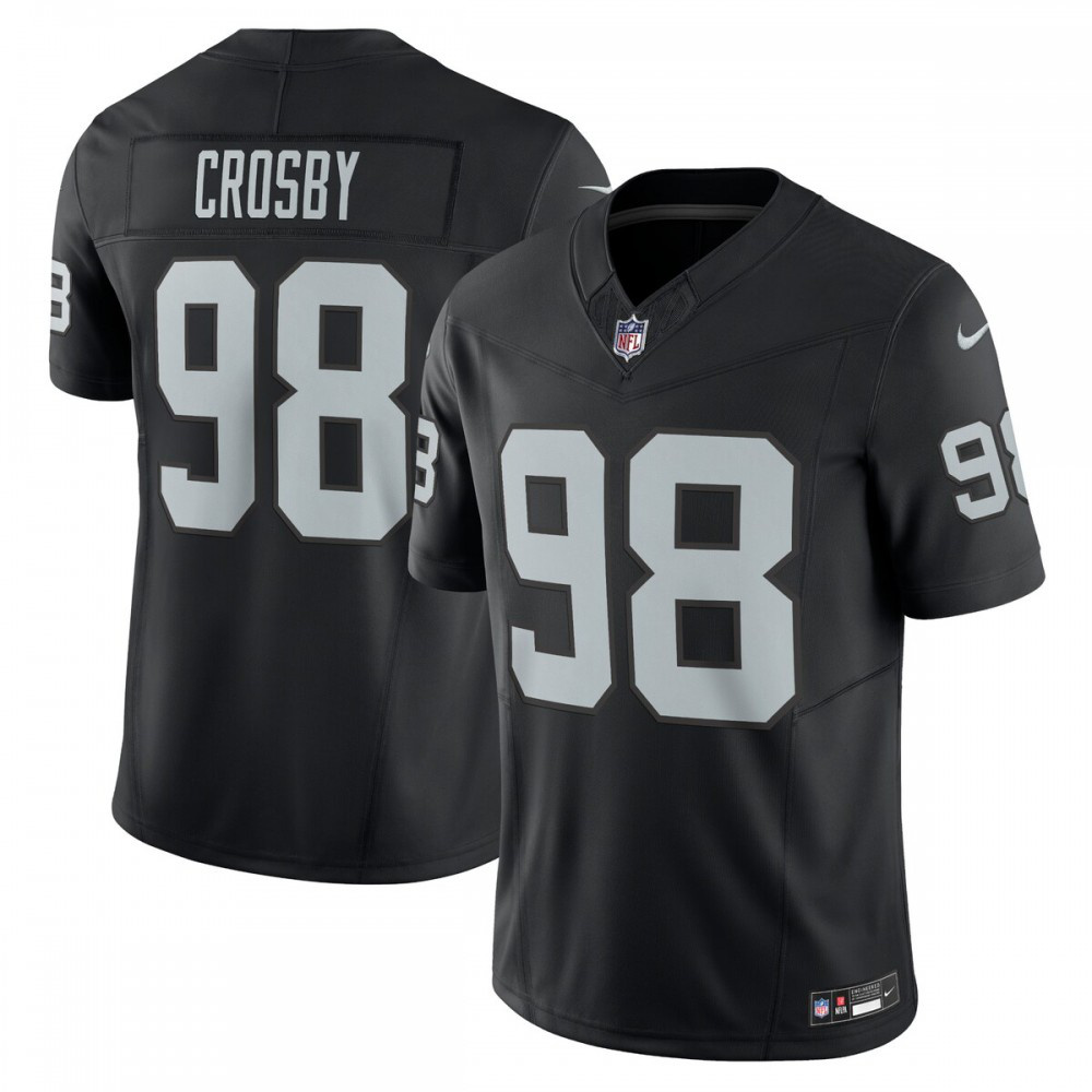 Maxx Crosby Las Vegas Raiders Nike Vapor F.U.S.E. Limited Jersey - Black-GridironStore